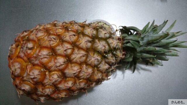 旬の食材 春 夏 パイナップルでビタミン補給 かんめも
